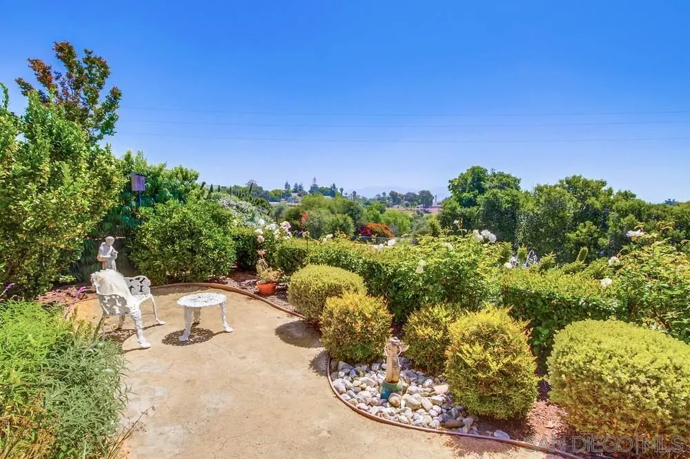924 Ridge Heights Drive Fallbrook, CA 92028 - Photo 66 of 75 a view of a backyard of a house with a fountain