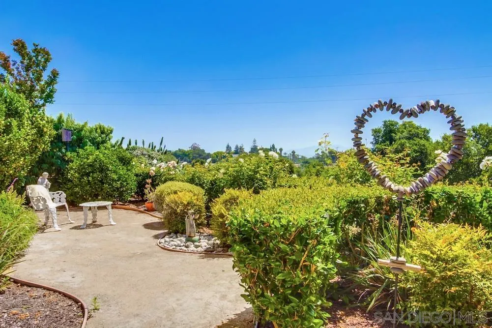 924 Ridge Heights Drive Fallbrook, CA 92028 - Photo 67 of 75 a backyard of a house with table and chairs