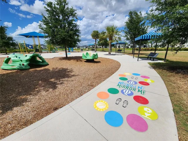 a view of outdoor space with seating area