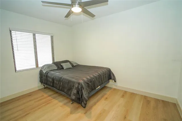 a view of a bathroom with a bathtub