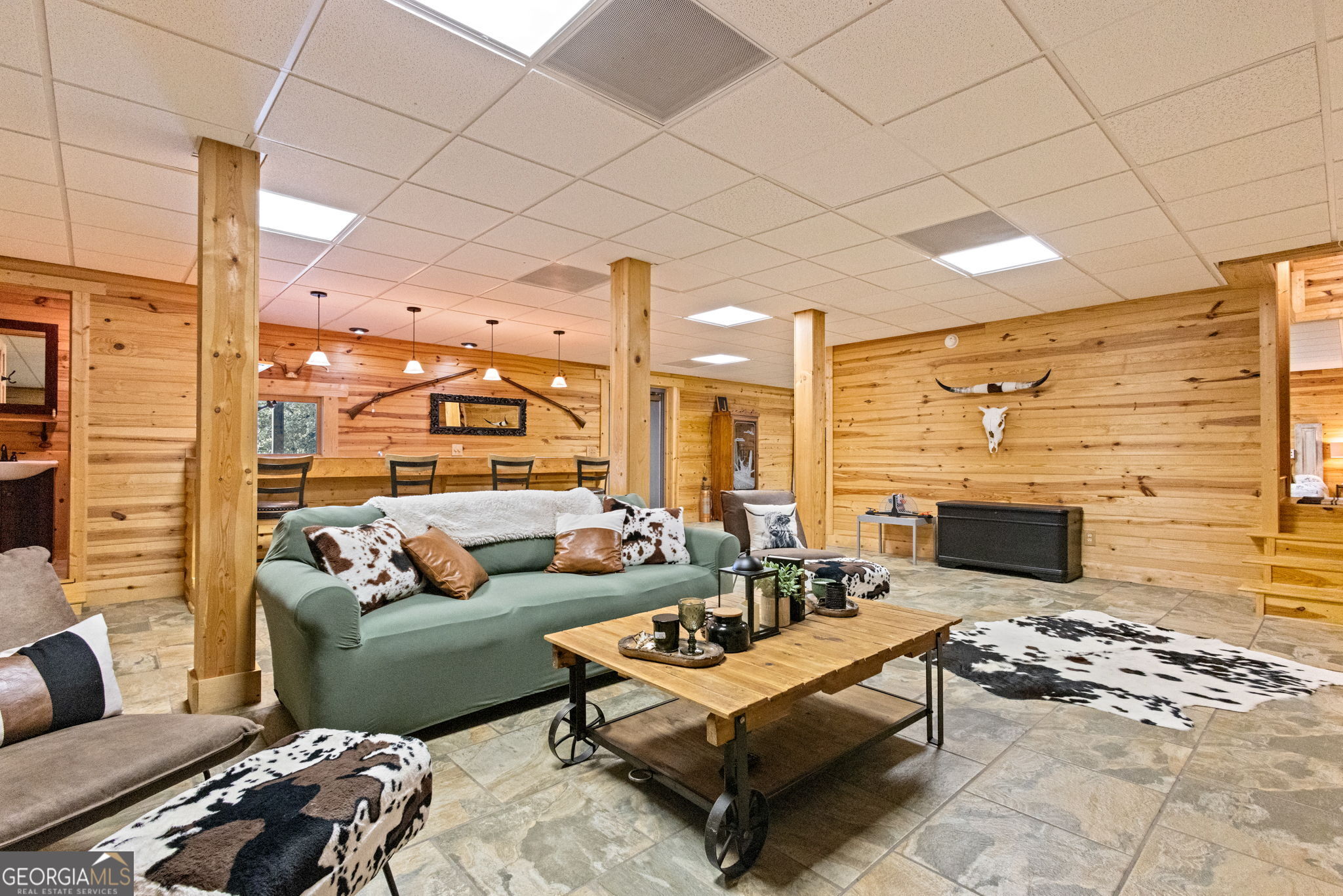 1382 Intermediate Road Harlem, GA 30814 - Photo 27 of 67 a living room with furniture and a fireplace