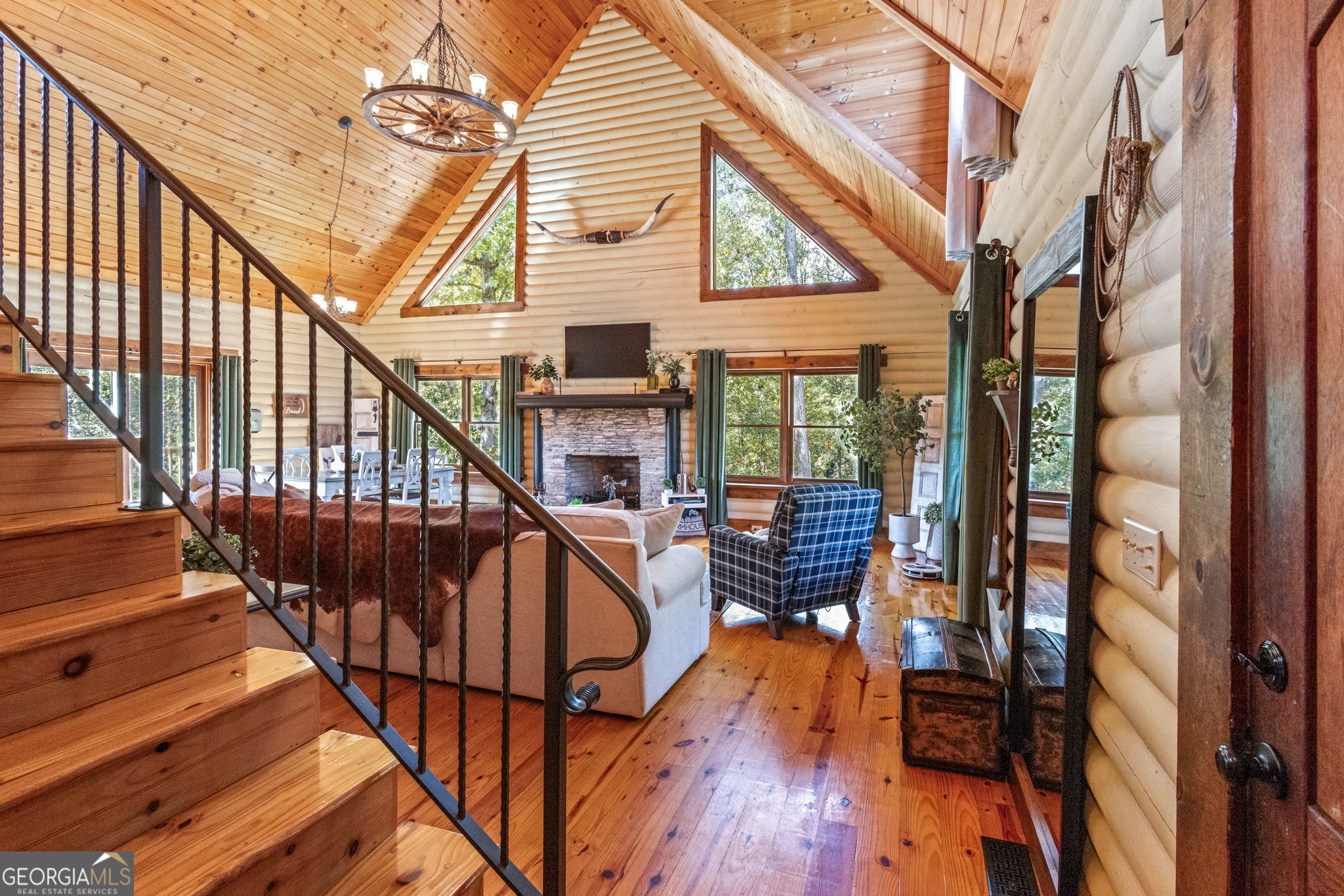 1382 Intermediate Road Harlem, GA 30814 - Photo 8 of 67 a view of balcony with furniture and wooden floor