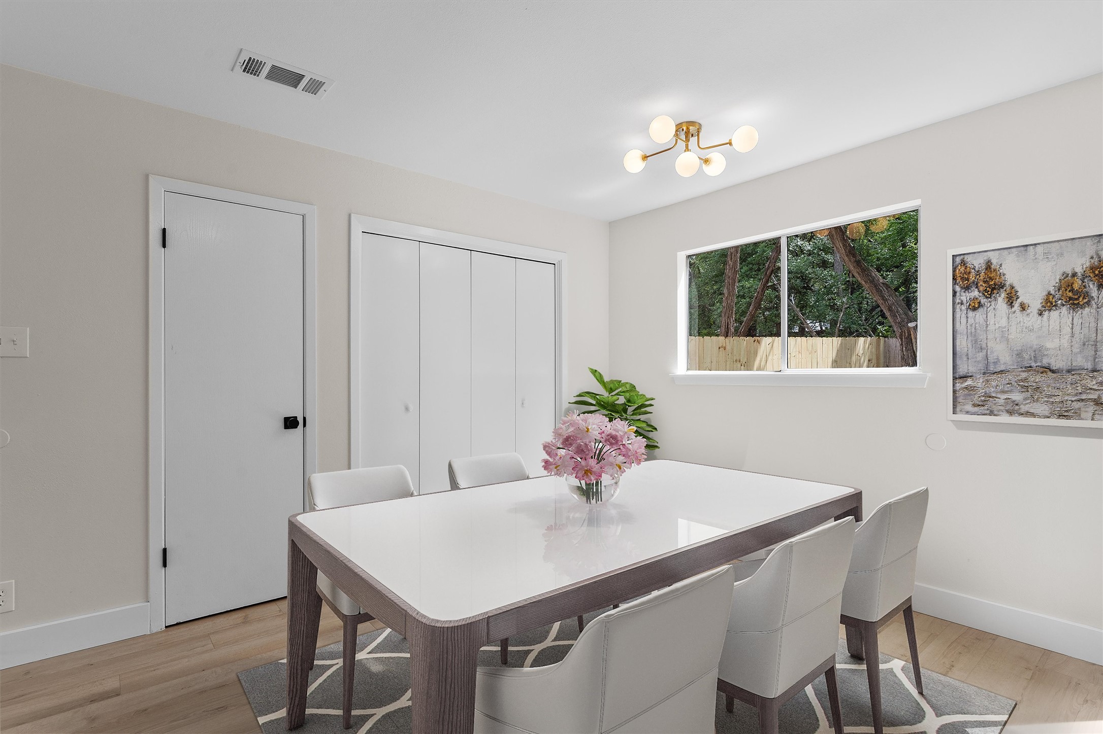 1707 Waterloo Trail Austin, TX 78704 - Photo 10 of 39 Dining space featuring baseboards and light wood finished floors