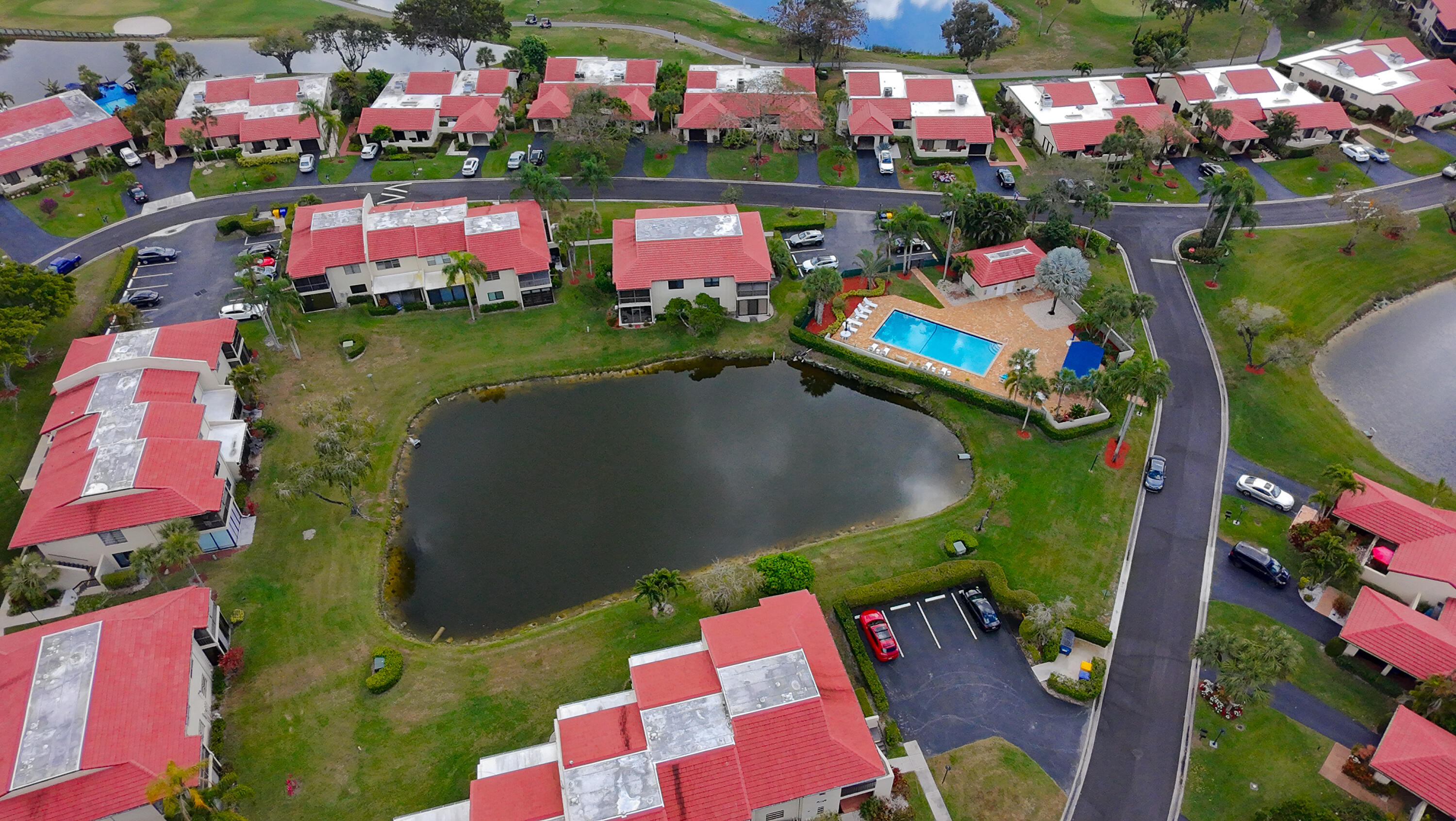 8545 Casa Del Lago, Unit F Boca Raton, FL 33433 - Photo 39 of 56 drone-8