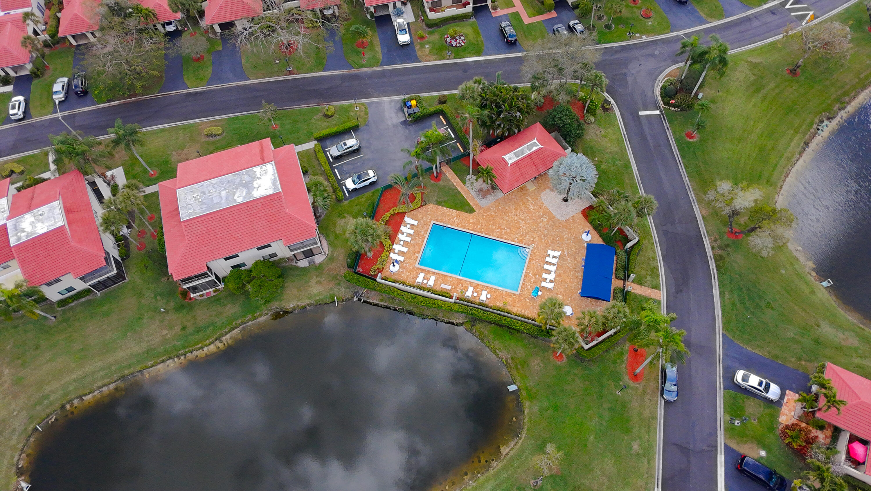 8545 Casa Del Lago, Unit F Boca Raton, FL 33433 - Photo 40 of 56 drone-9