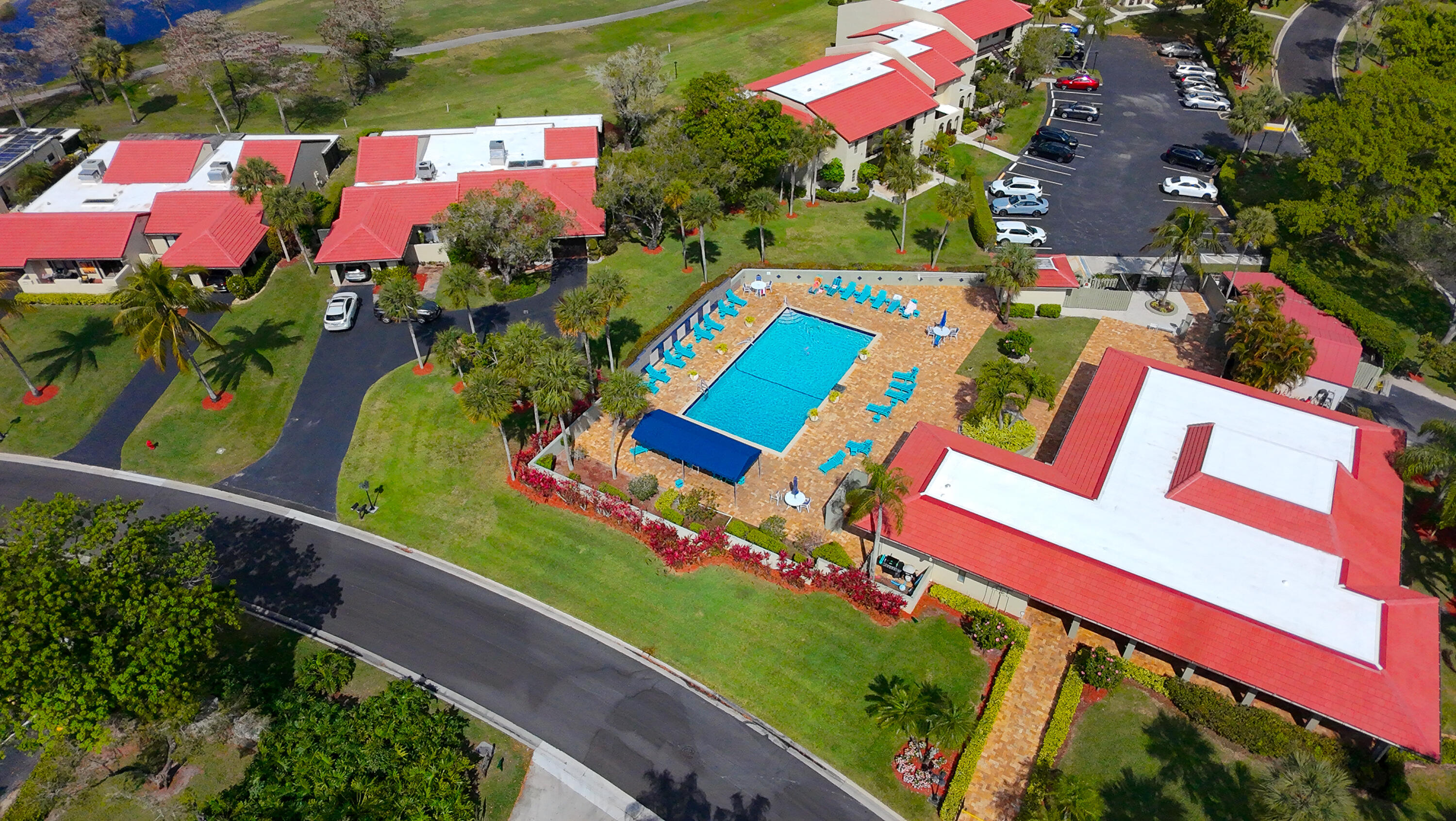 8545 Casa Del Lago, Unit F Boca Raton, FL 33433 - Photo 48 of 56 drone-19