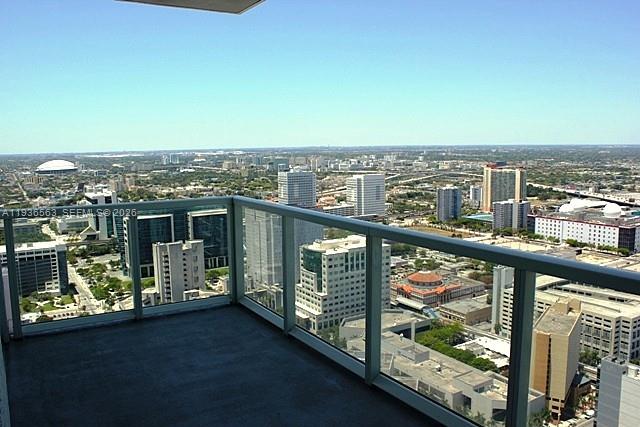 253 Northeast 2nd Street, Unit 4303 Miami, FL 33132 - Photo 13 of 35 a view of city from balcony
