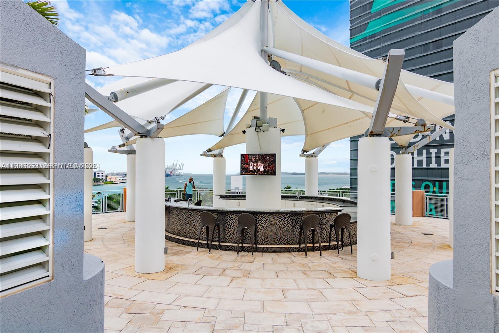 253 Northeast 2nd Street, Unit 4303 Miami, FL 33132 - Photo 26 of 35 a view of living room kitchen and entryway