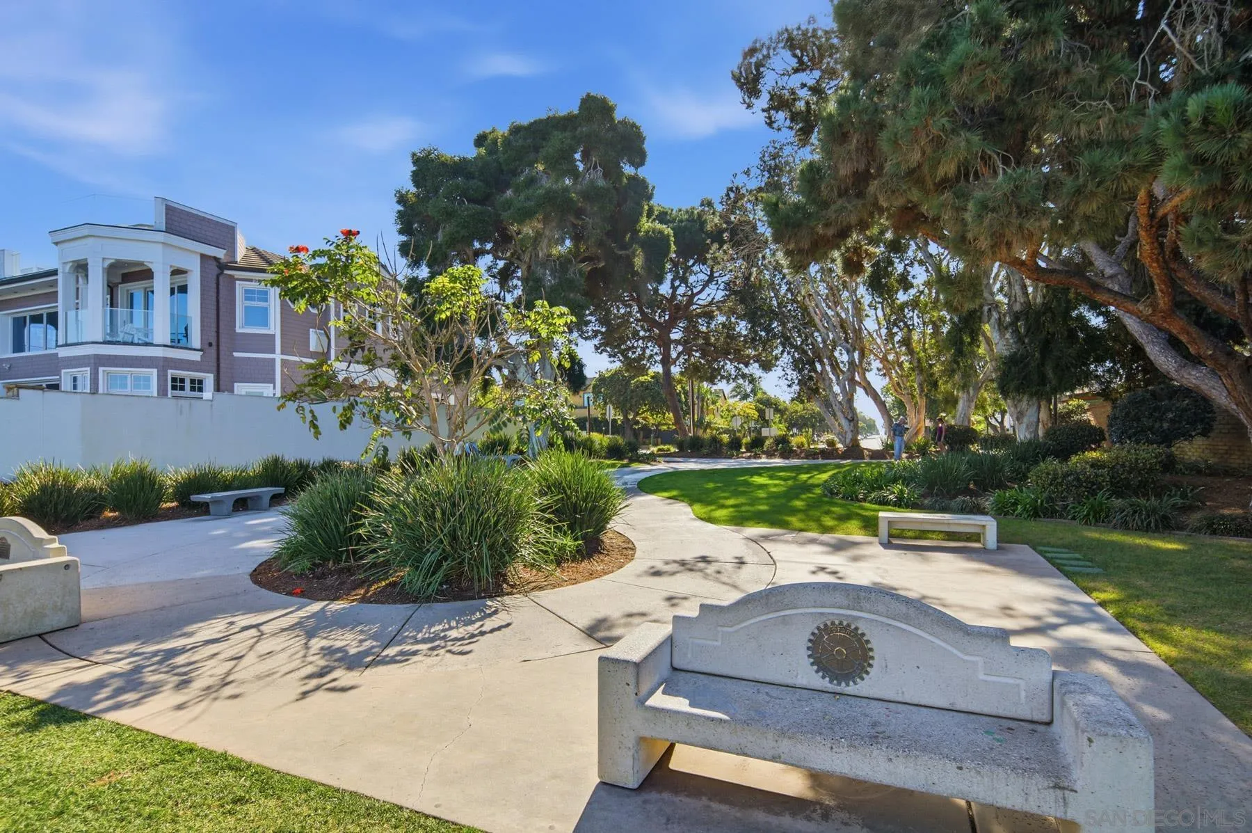 420 1st Street Coronado, CA 92118 - Photo 37 of 38 an aerial view of a house with garden space and street view