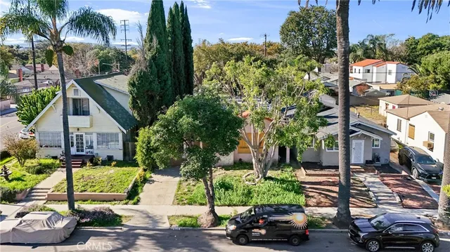 a car parked on the side of a street