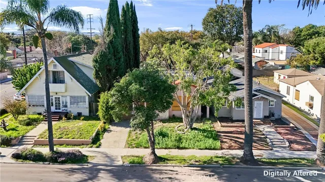 a view of a street in front of house