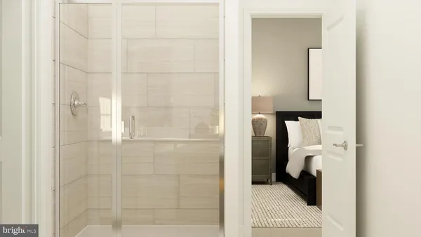 a view of a walk in closet