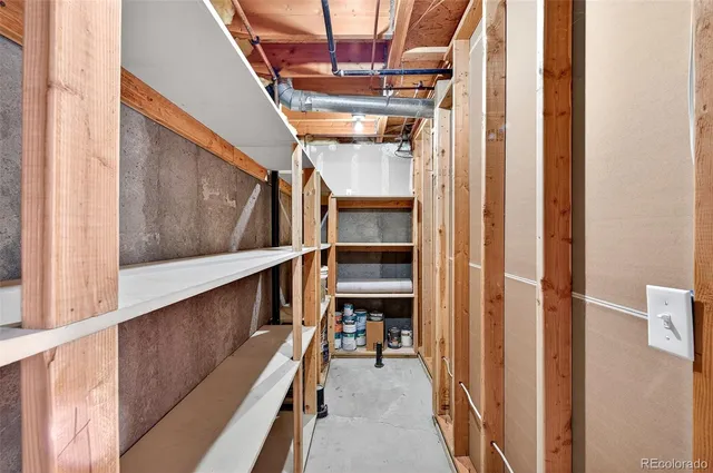 a view of closet area