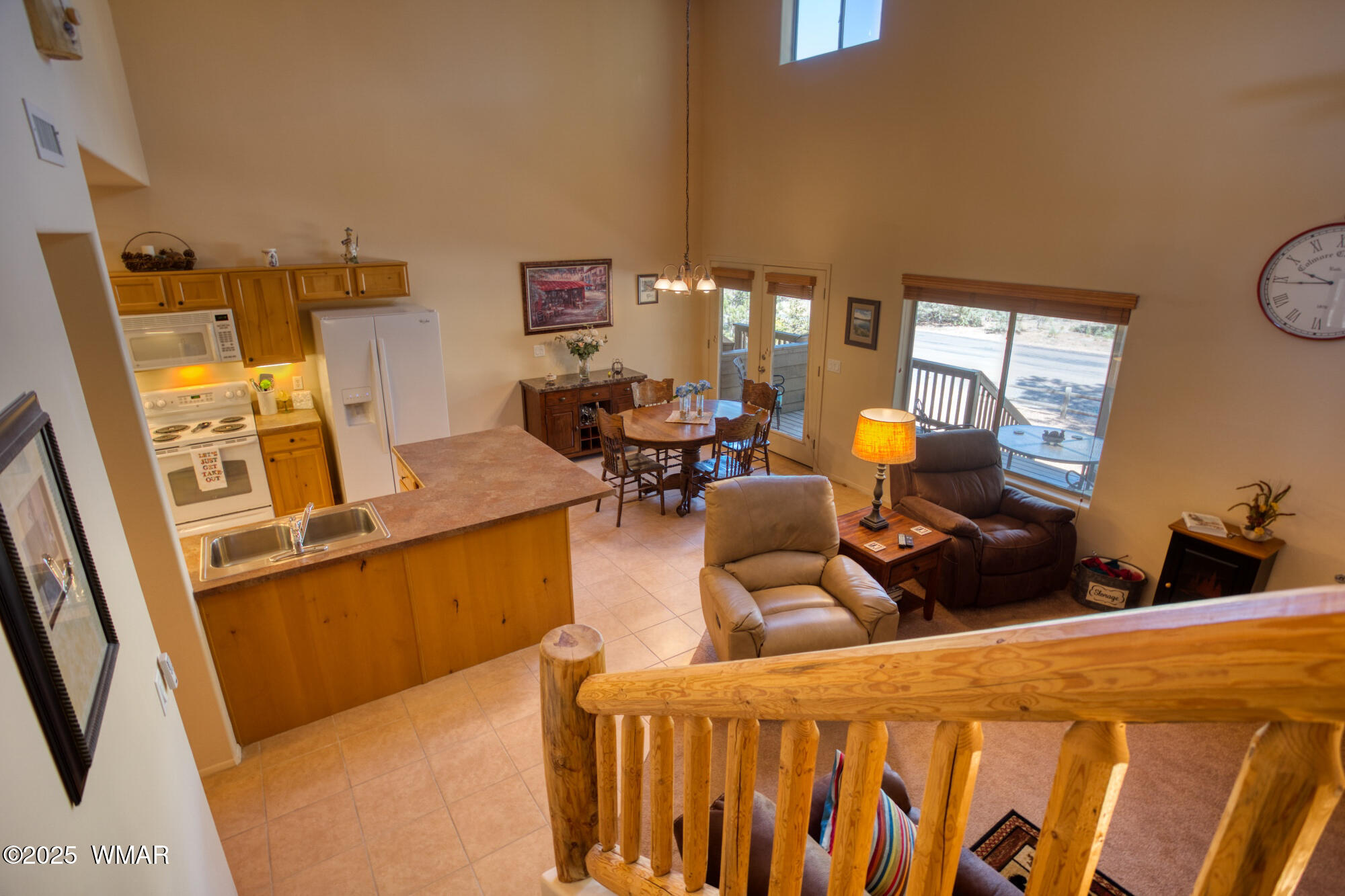 6214 West Starlight Ridge Parkway Lakeside, AZ 85929 - Photo 12 of 28 ...and the open expanse from the loft to the kitchen...