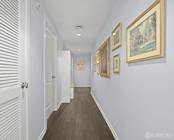 a view of a hallway with interior of the house