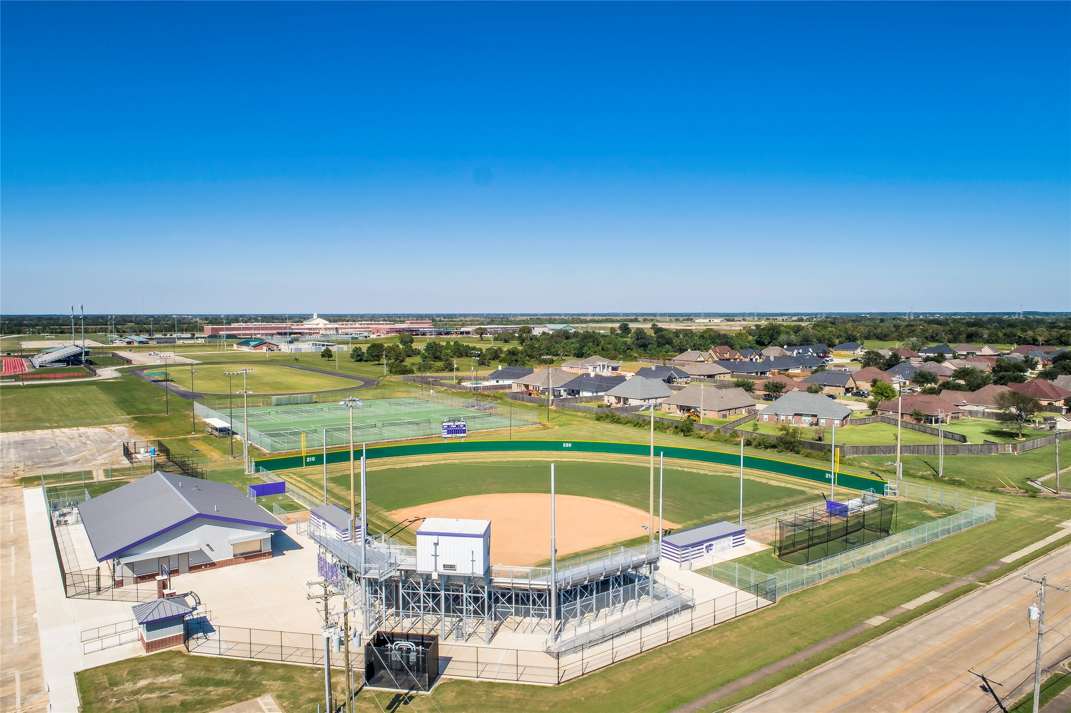 200 Bennett Street Angleton, TX 77515 - Photo 10 of 28 an aerial view of a city with houses