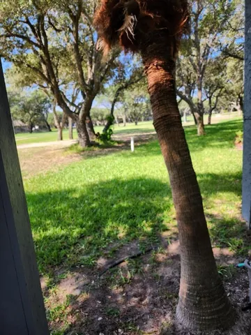a view of outdoor space with a garden