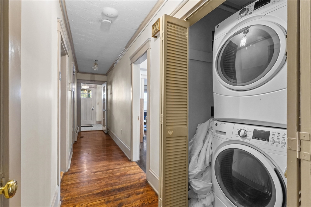 37-39 South Main Street Millbury, MA 01527 - Photo 13 of 42 a view of a hallway with washer and dryer