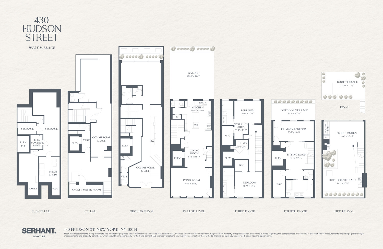 430 Hudson Street Manhattan, NY 10014 - Photo 35 of 35 a black white and white photo of a living room