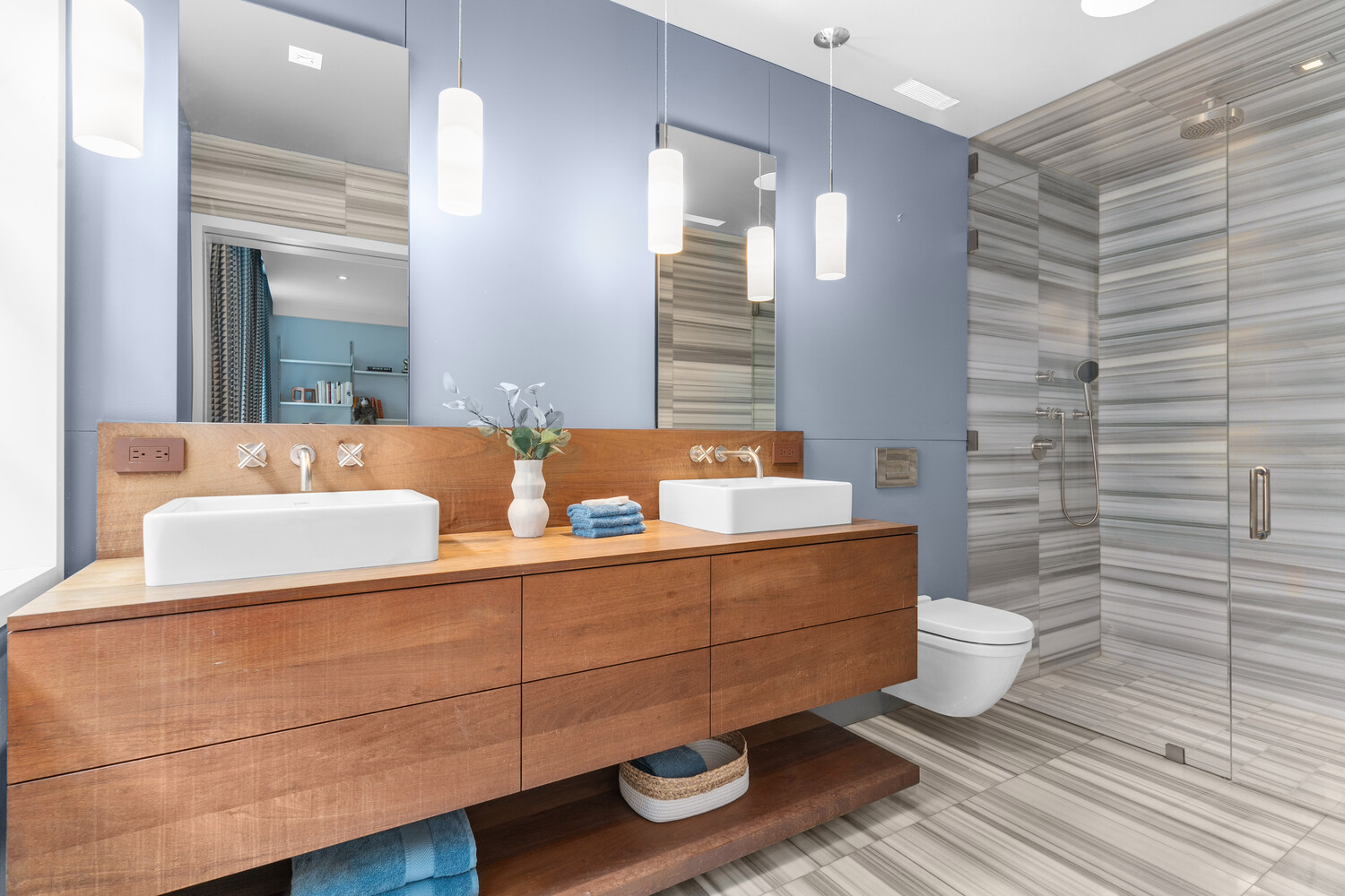 430 Hudson Street Manhattan, NY 10014 - Photo 11 of 35 a bathroom with a sink mirror and vanity