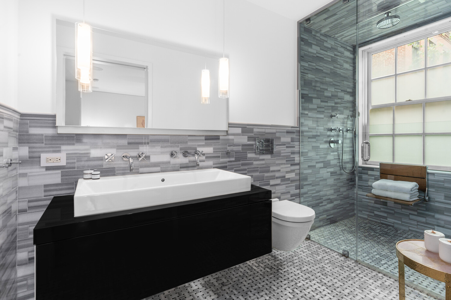 430 Hudson Street Manhattan, NY 10014 - Photo 13 of 35 a bathroom with a sink toilet and mirror