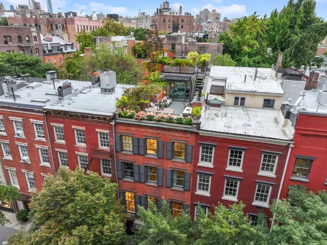 a view of a city from a terrace