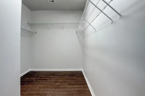 a view of a walk in closet