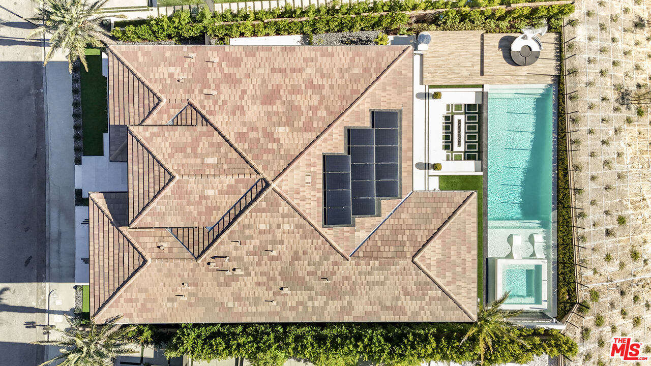 20306 Willoughby Lane Porter Ranch, CA 91326 - Photo 39 of 40 an aerial view of a house with a yard