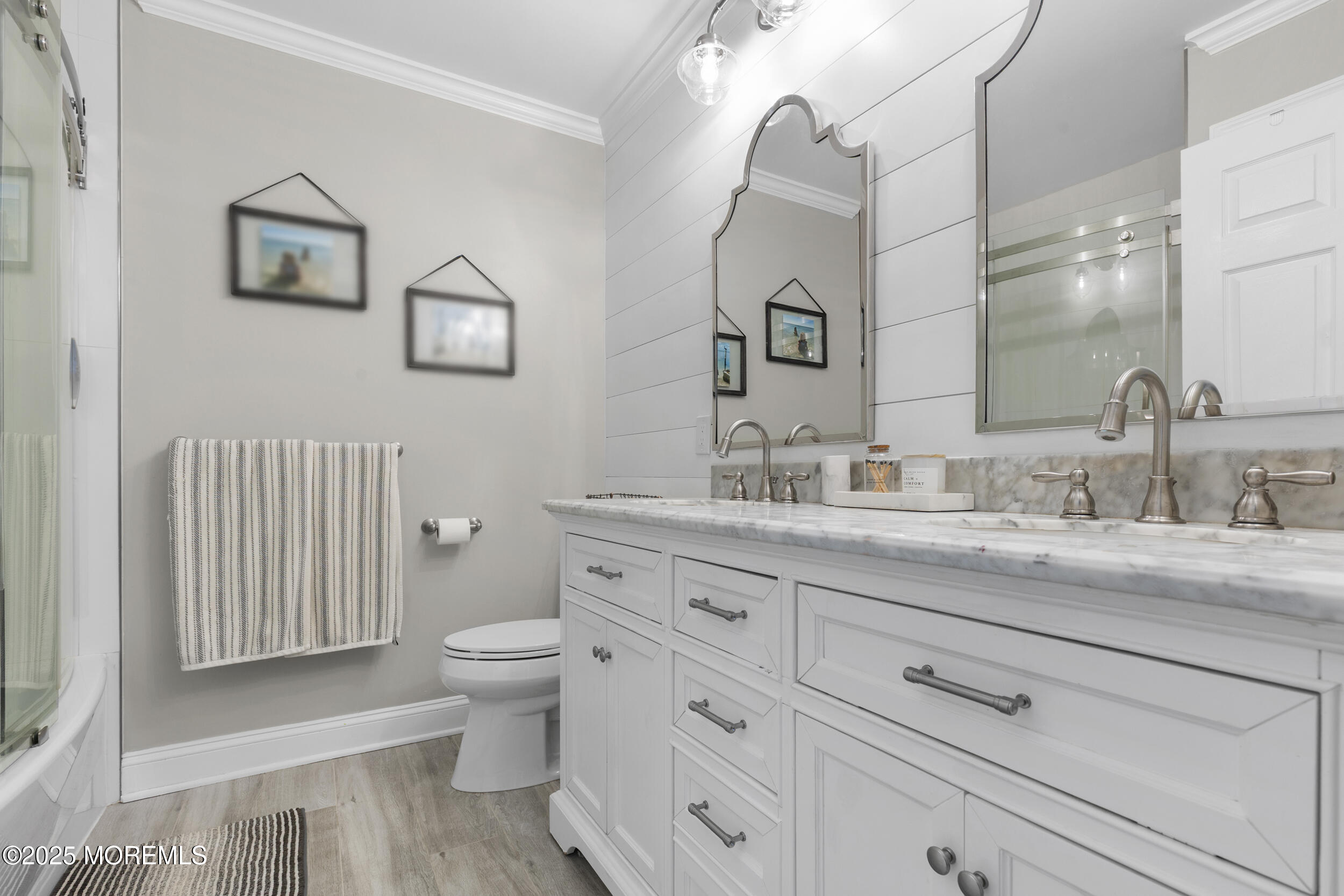 6 Kindling Way Jackson, NJ 08527 - Photo 34 of 54 a bathroom with a granite countertop toilet sink and mirror