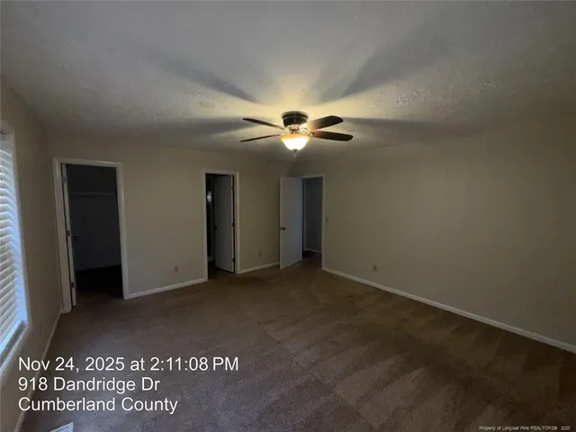 a view of small space with racks on the wall