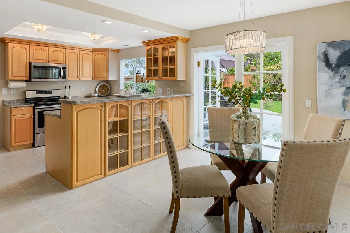 505 Willowspring Drive North Encinitas, CA 92024 - Photo 12 of 47 a dining room with furniture window and wooden floor