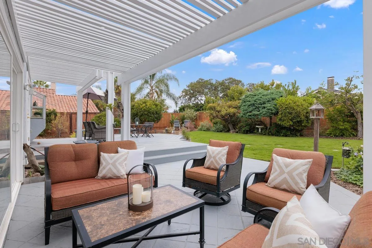 505 Willowspring Drive North Encinitas, CA 92024 - Photo 28 of 47 a outdoor living space with furniture and garden view