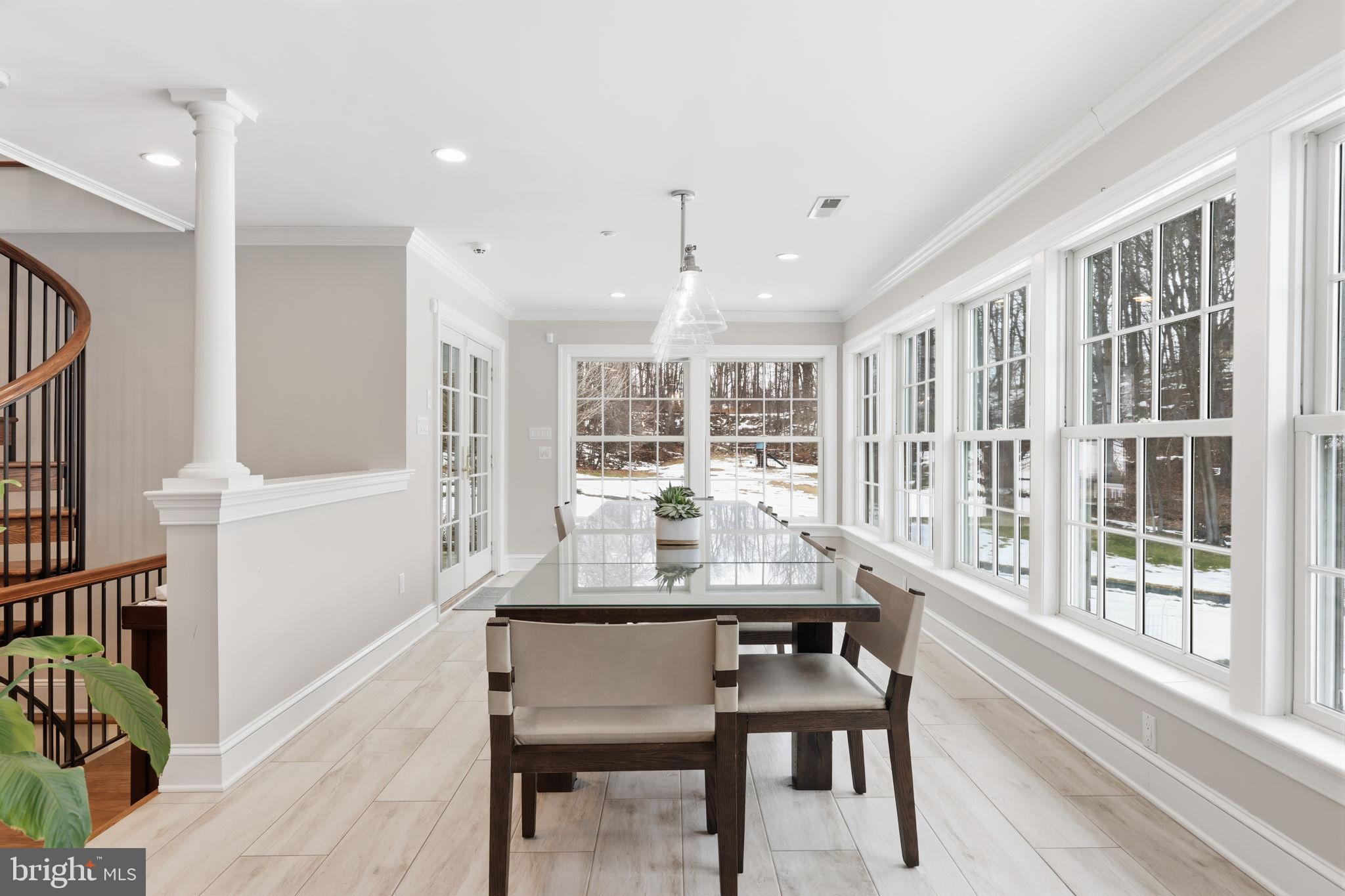 3039 Durham Road Doylestown, PA 18902 - Photo 35 of 122 a dining room with furniture and a floor to ceiling window