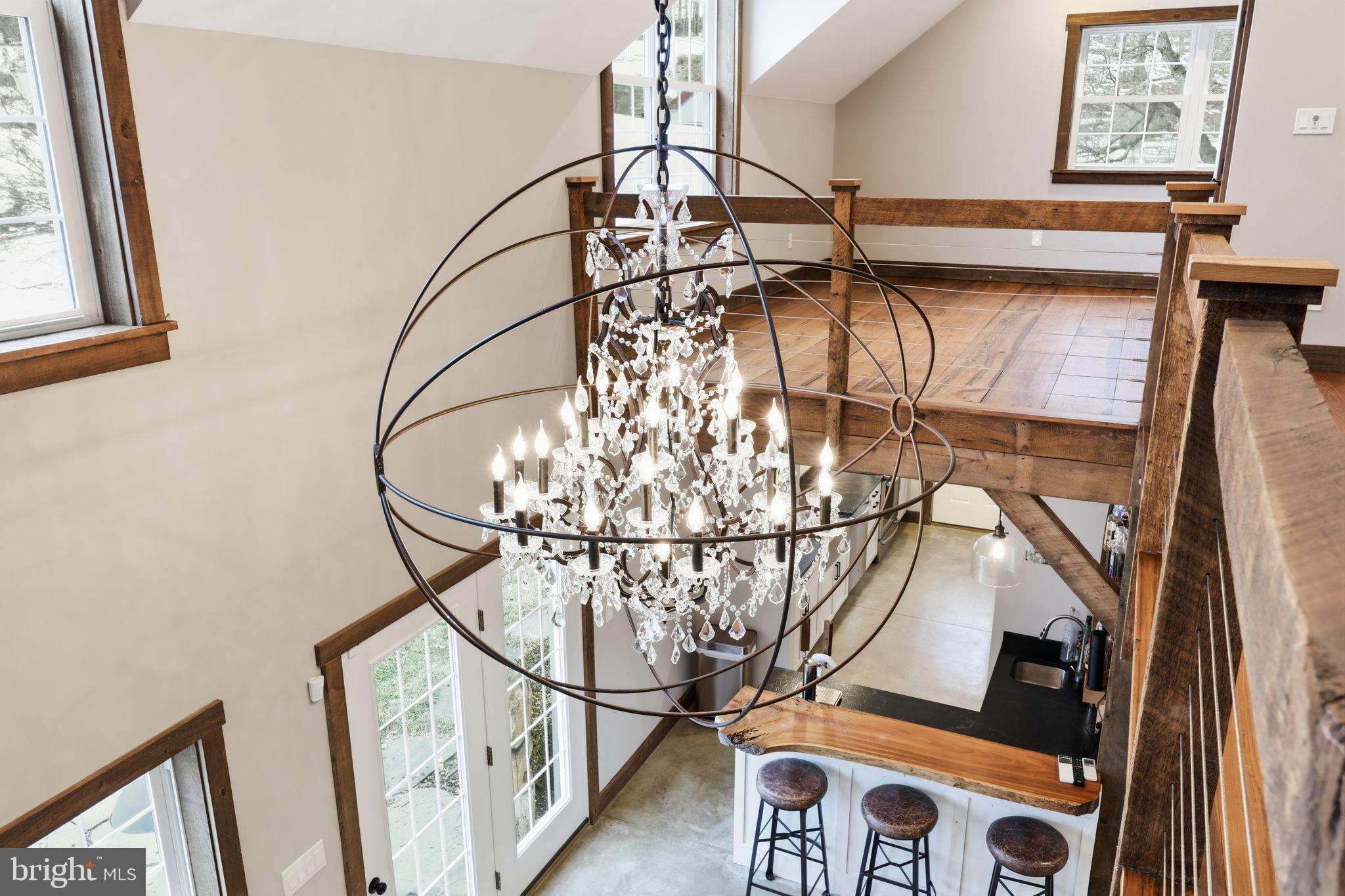 3039 Durham Road Doylestown, PA 18902 - Photo 83 of 115 Elegant chandelier in BARN House.