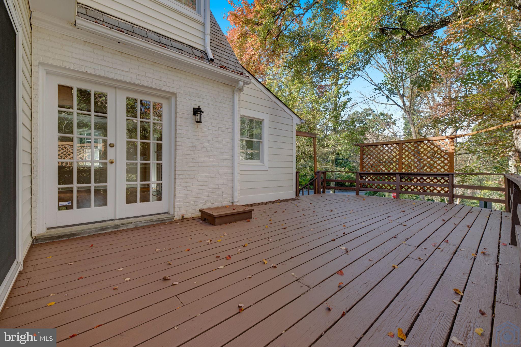 4855 Reservoir Road Northwest Washington, DC 20007 - Photo 61 of 67 Oversized Wrap Around Deck