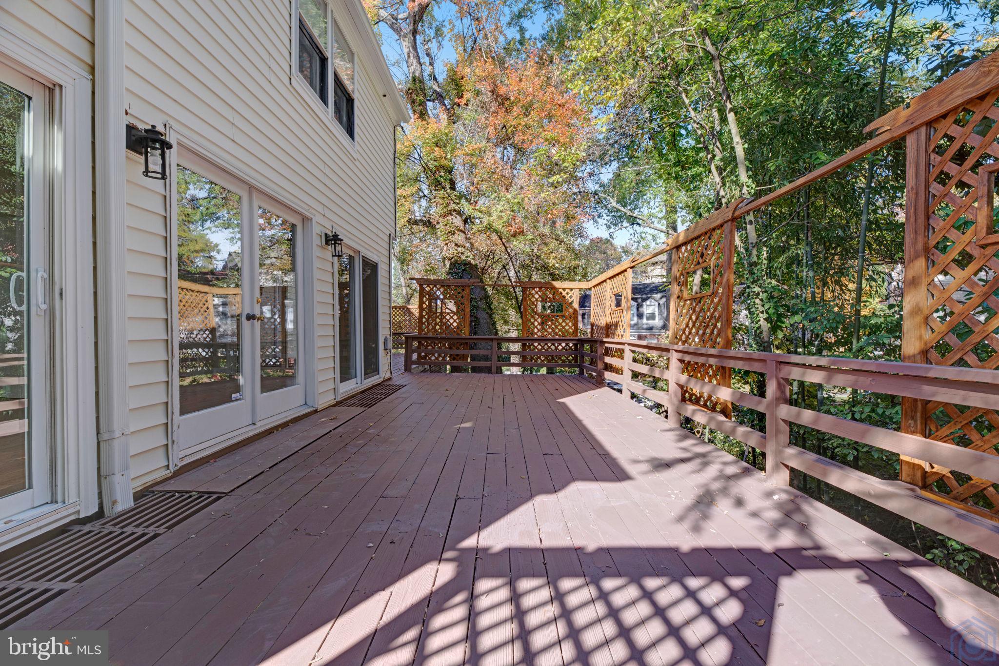 4855 Reservoir Road Northwest Washington, DC 20007 - Photo 63 of 67 Oversized Wrap Around Deck