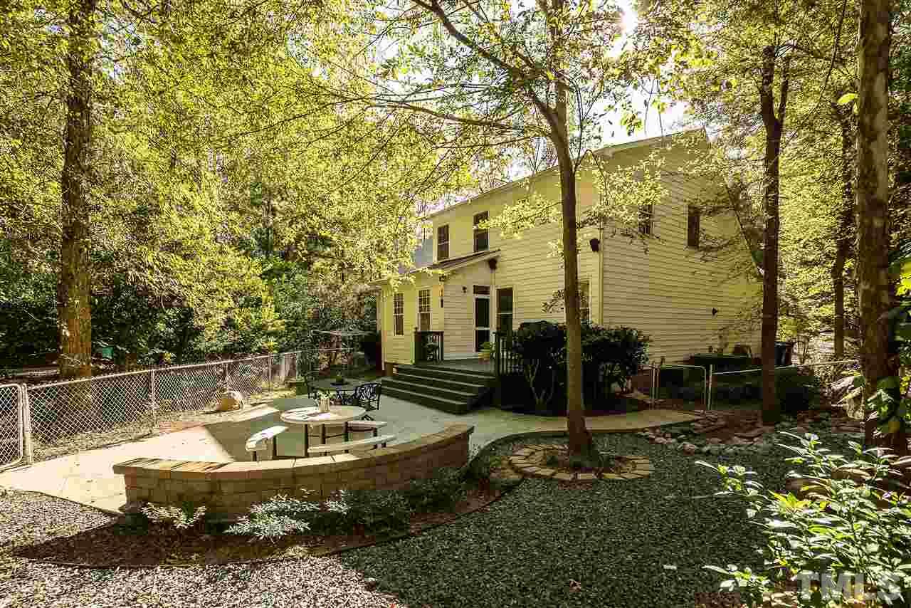 5721 Garrett Road Durham, NC 27707 - Photo 21 of 25 Backyard view toward house.