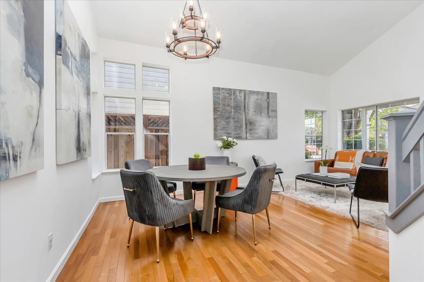 1483 Chavez Way San Jose, CA 95131 - Photo 36 of 40 a view of a dining room with furniture window and wooden floor