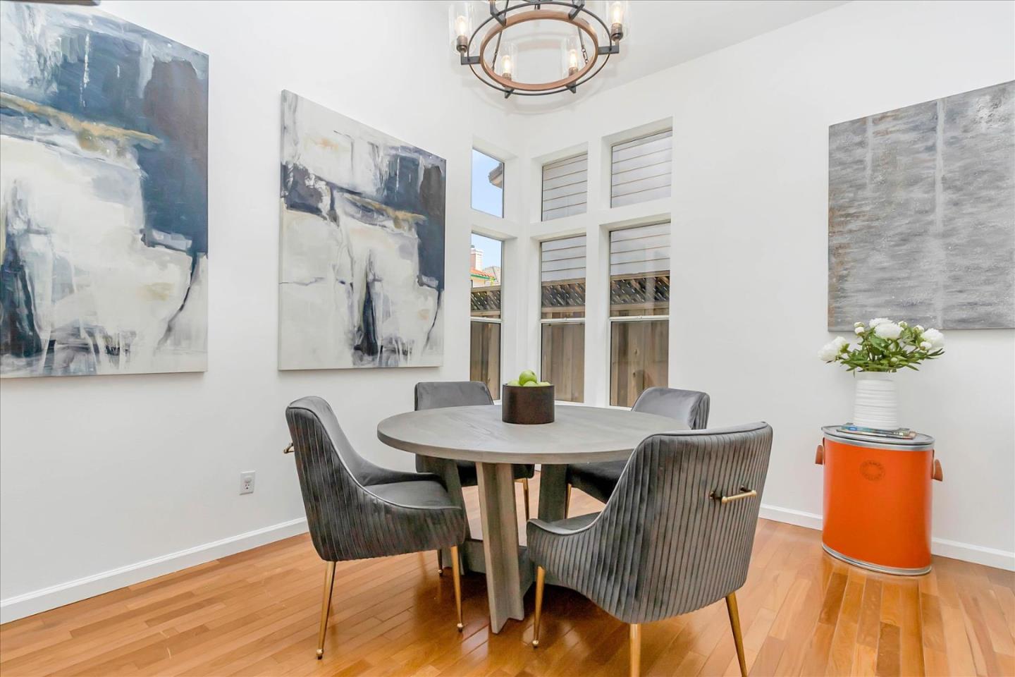 1483 Chavez Way San Jose, CA 95131 - Photo 38 of 40 a view of a dining room with furniture and wooden floor