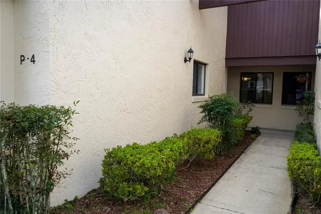 a view of a backyard of the house