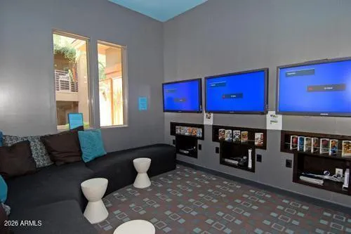 a table and chairs in the patio