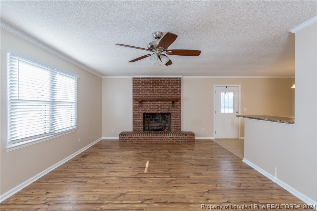 1774 Reedy Prong Church Road Newton Grove, NC 28366 - Photo 8 of 15 a view of a livingroom with a fireplace and window