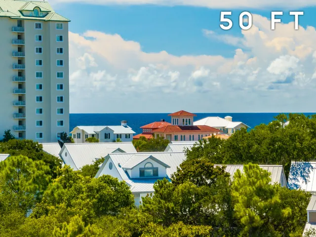 a view of a swimming pool with a yard and plants