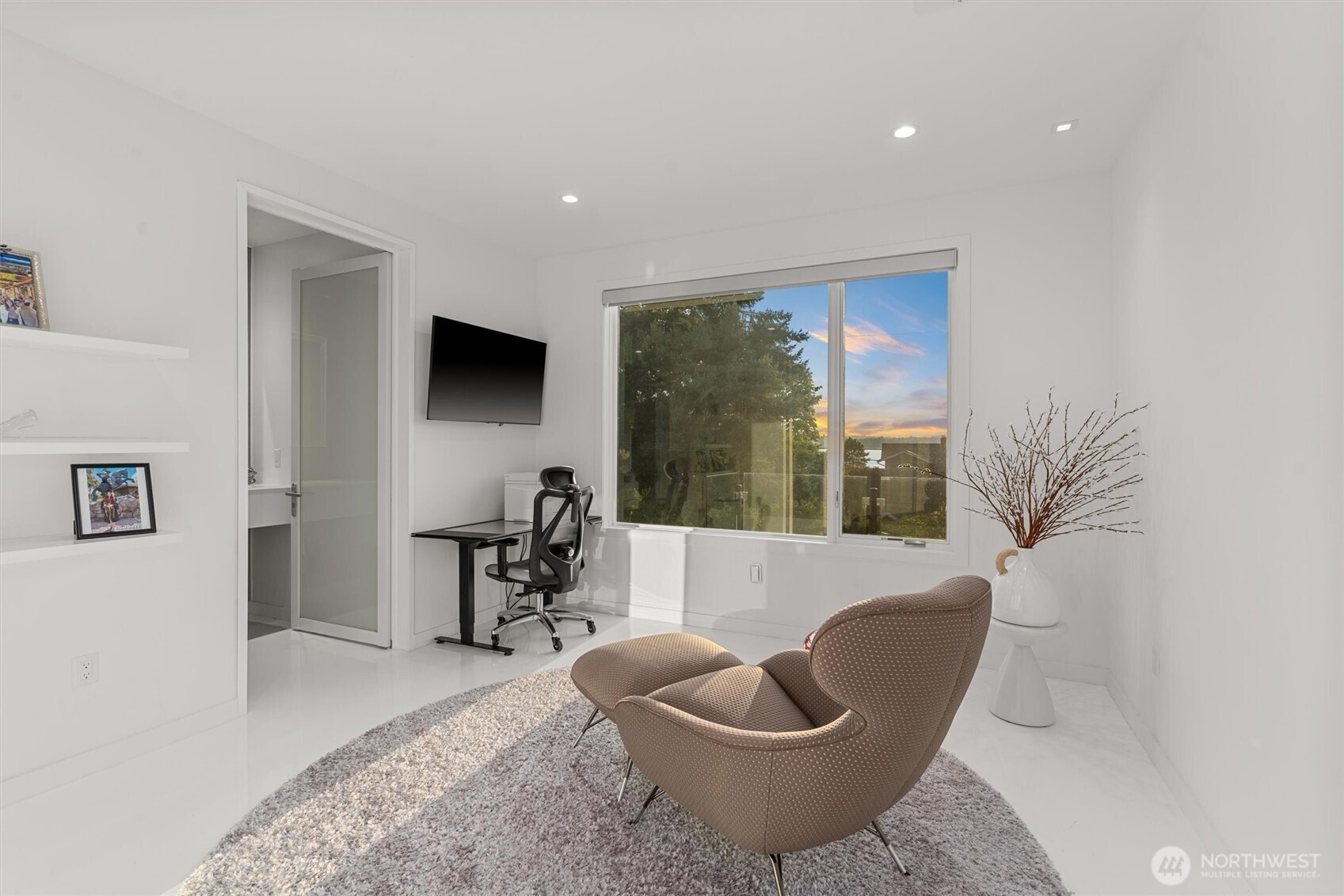 903 North 33rd Place Renton, WA 98056 - Photo 21 of 28 a living room with furniture and a flat screen tv