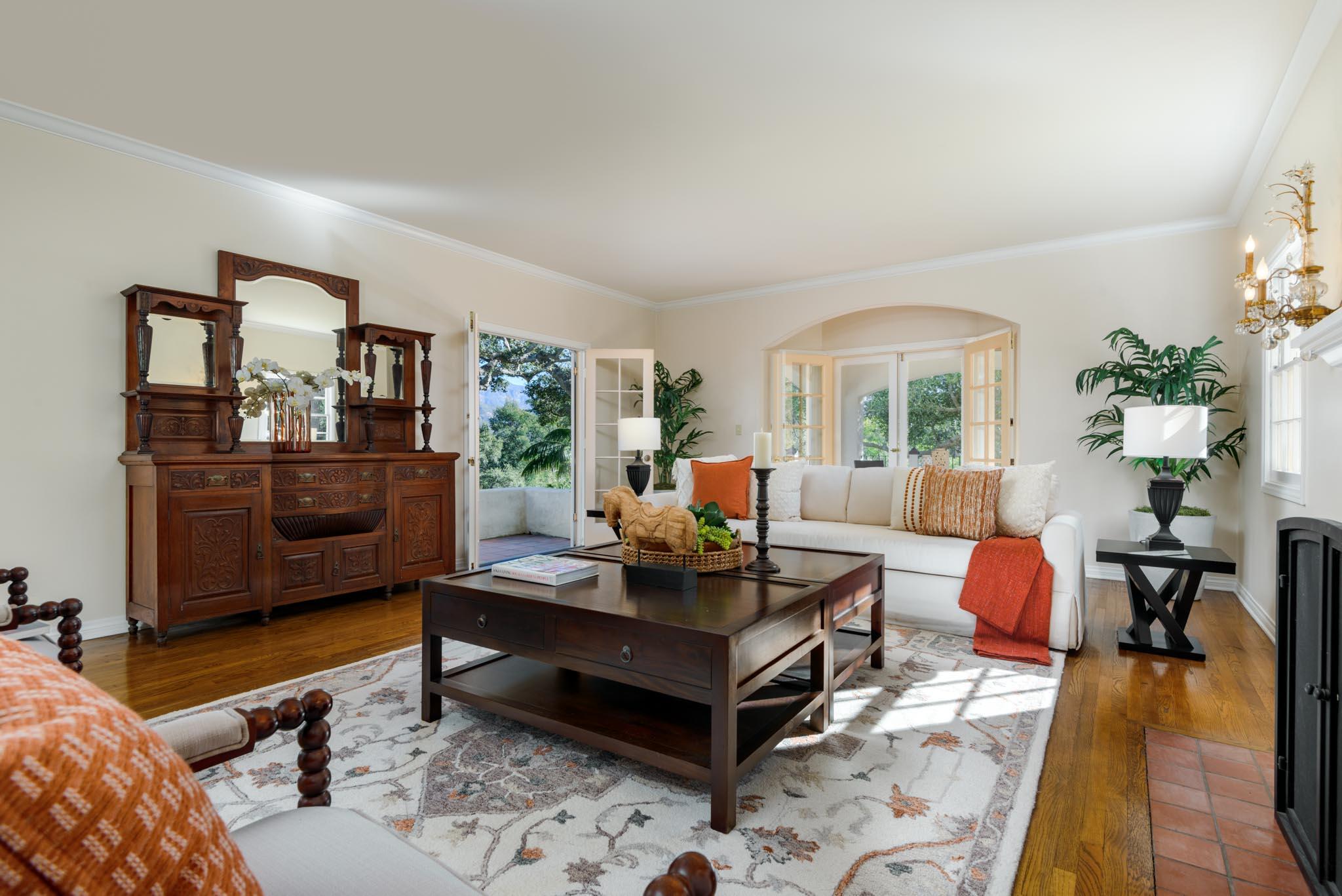 937 Arcady Road Santa Barbara, CA 93108 - Photo 4 of 31 a living room with furniture and a table