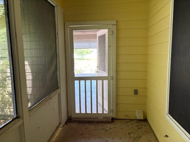 a view of front door