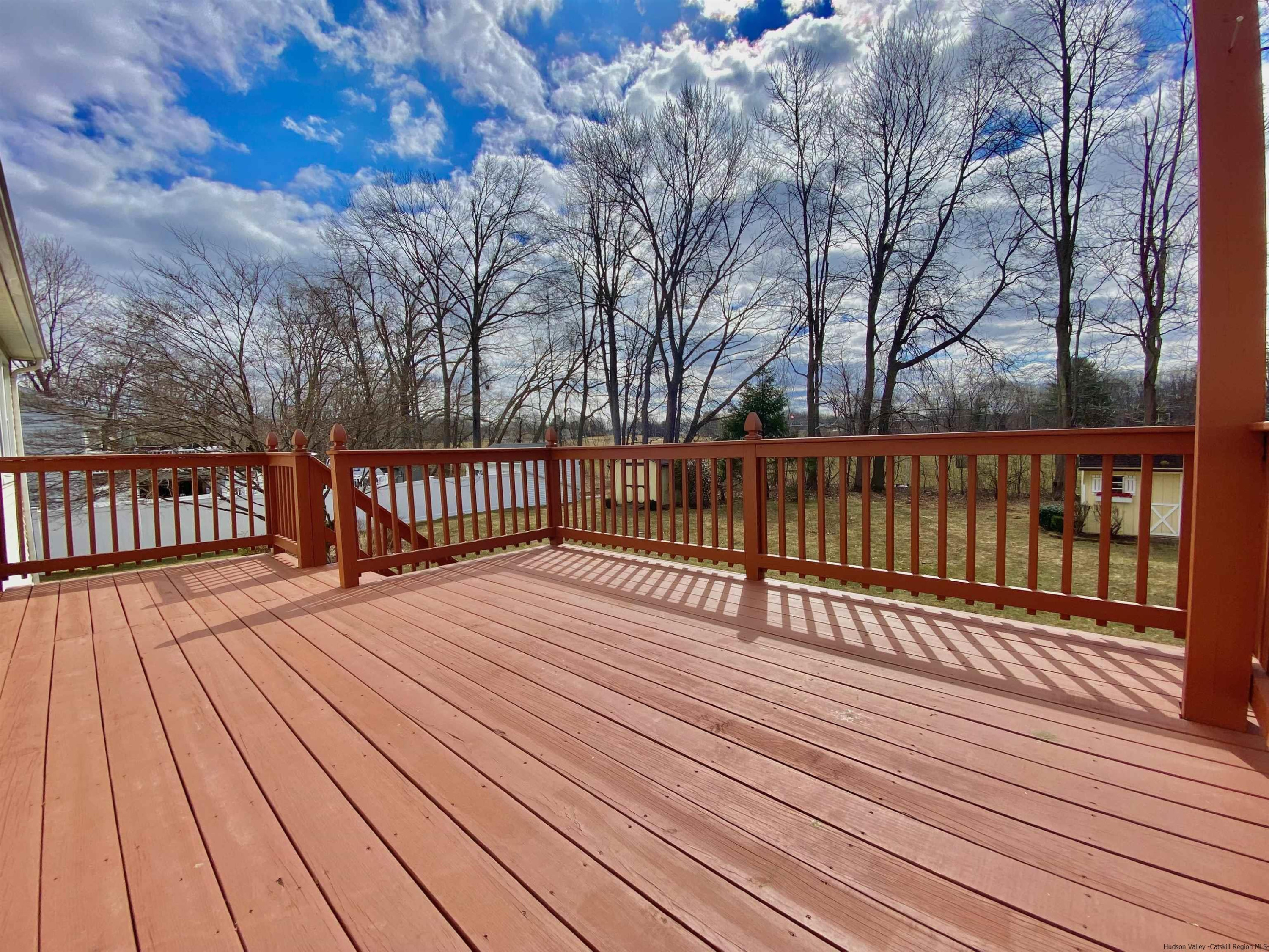8 Pawan Circle Lake Katrine, NY 12449 - Photo 23 of 28 a view of deck with wooden floor and wooden fence