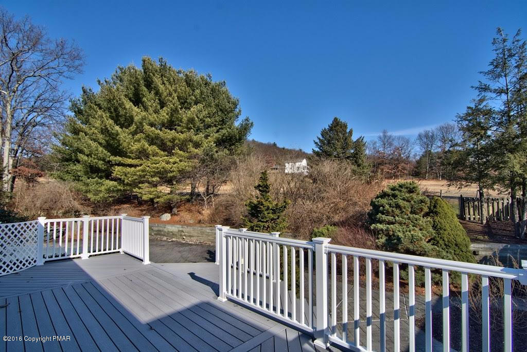 5692 Neola Road Stroudsburg, PA 18360 - Photo 54 of 71 Rear 'Trex' Deck w Gas Line For Grilling