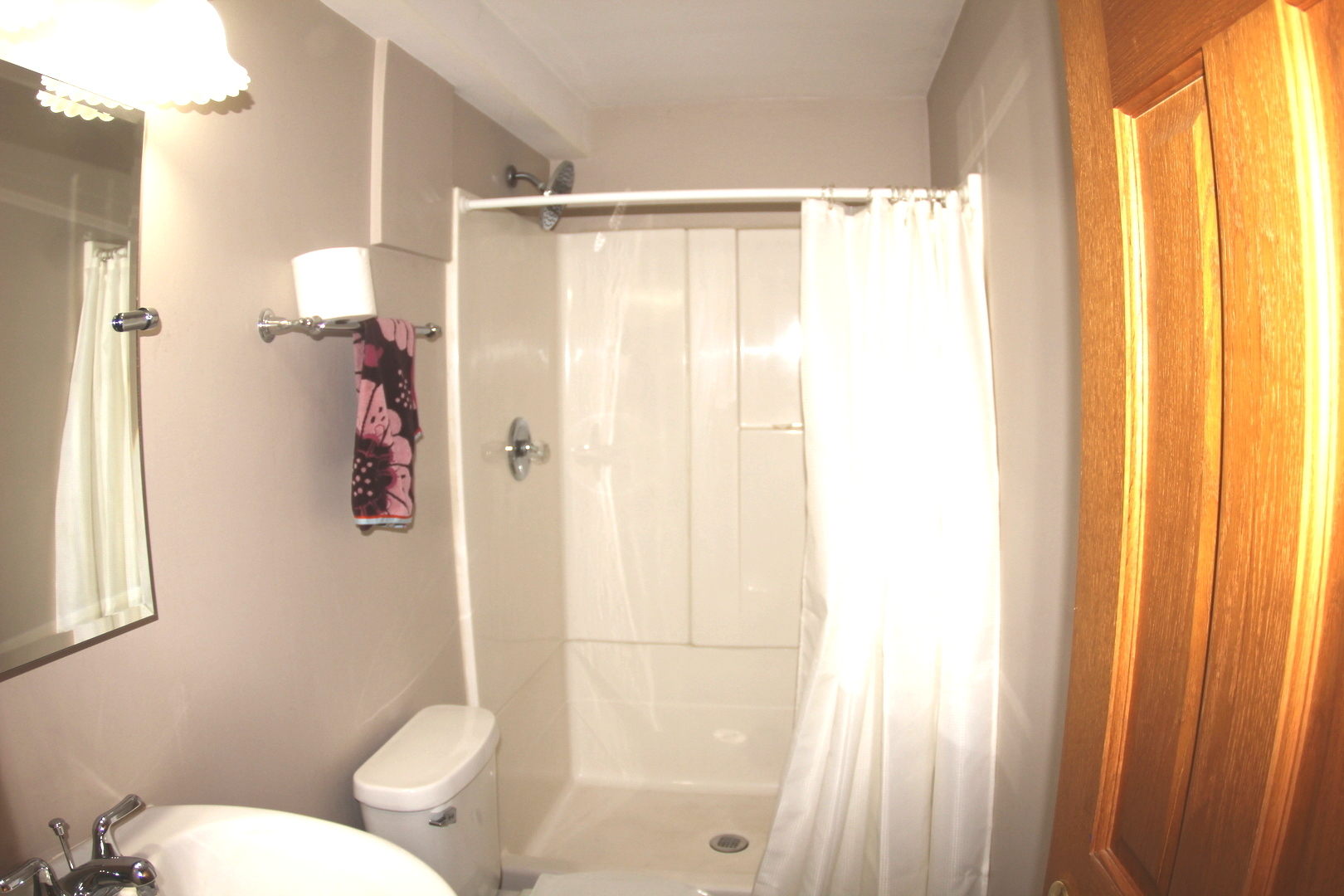 260 Thomas Street Cary, IL 60013 - Photo 15 of 16 a bathroom with a shower curtain