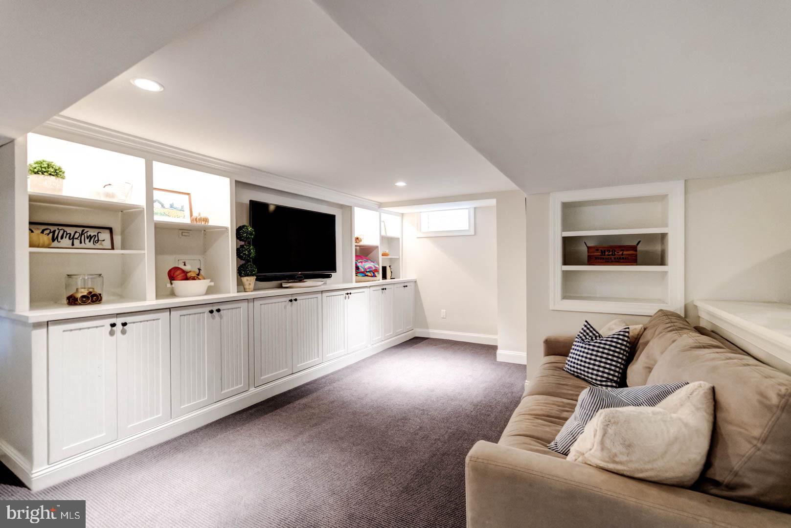 72 Crestline Road Wayne, PA 19087 - Photo 26 of 29 Finished Basement with custom built-in
